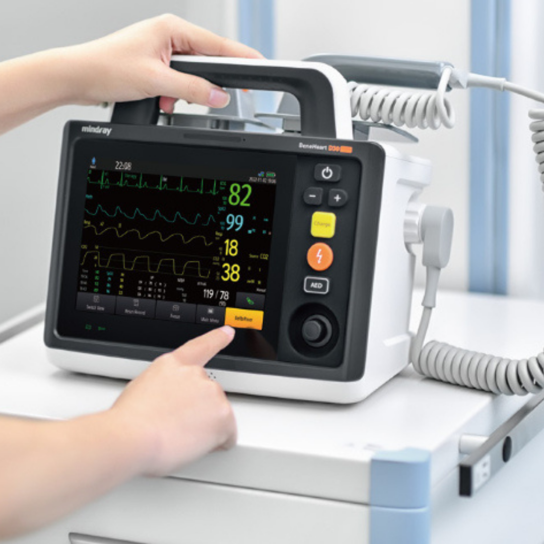 BeneHeart D3 Defibrillator - 4-in-1 AED with 360J Biphasic Technology and Fast Resuscitation Features