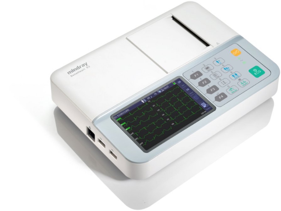 BeneHeart R3 ECG Machine - Reliable Electrocardiograph for Resting ECG Diagnosis with Clear Display and Portability