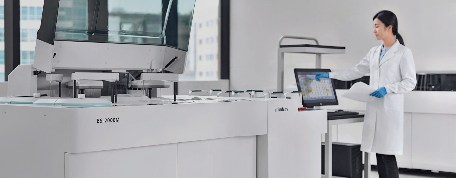 BS-2000M Clinical Chemistry Analyzer - High Throughput Modular System with Sample Delivery Module