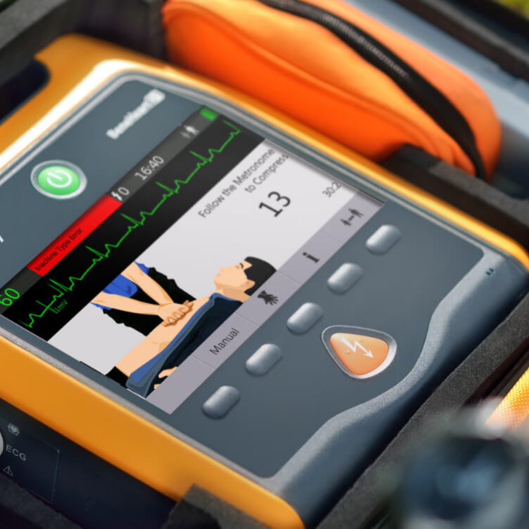 BeneHeart D1 (Pro) Automated External Defibrillator (AED) - Professional Lifesaving Device with ECG Monitoring and Biphasic Technology