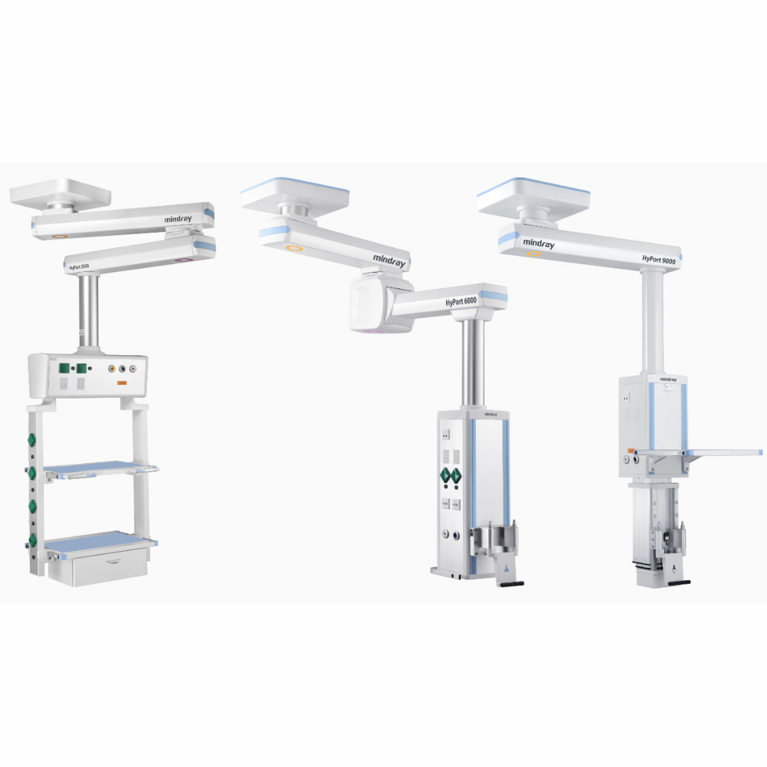 HyPort Medical Supply Unit - 3000/6000/9000 Series with Antimicrobial Coating and Ergonomic Controls