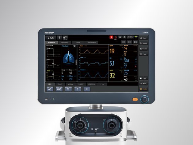 SV800/SV600 High-End Ventilator with Advanced User Interface and Intelligent Decision Support Tools for Clinical Efficiency and Lung Health Monitoring