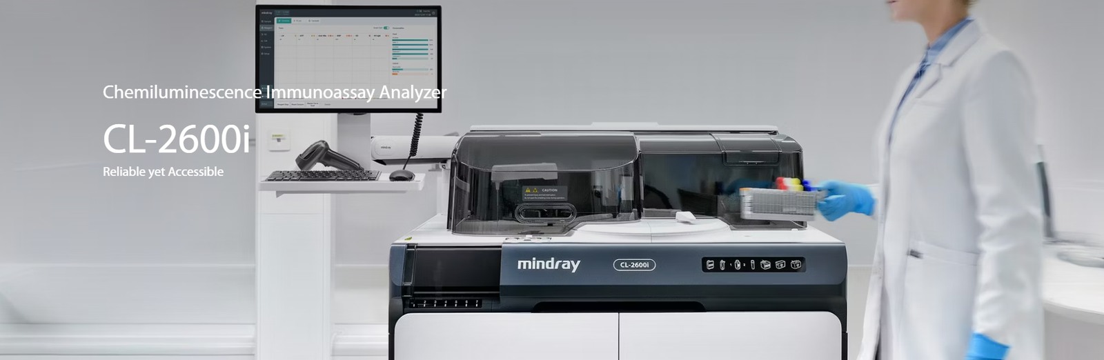 CL-2600i Chemiluminescence Immunoassay Analyzer for Mid-Volume Laboratories - Compact & User-Friendly Solution