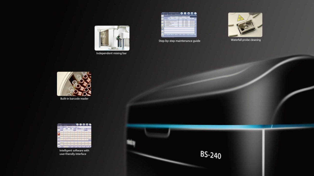 CUTE BS-240 Multi-Functional Benchtop Chemistry Analyzer - Compact Clinical Chemistry Solution for Laboratories