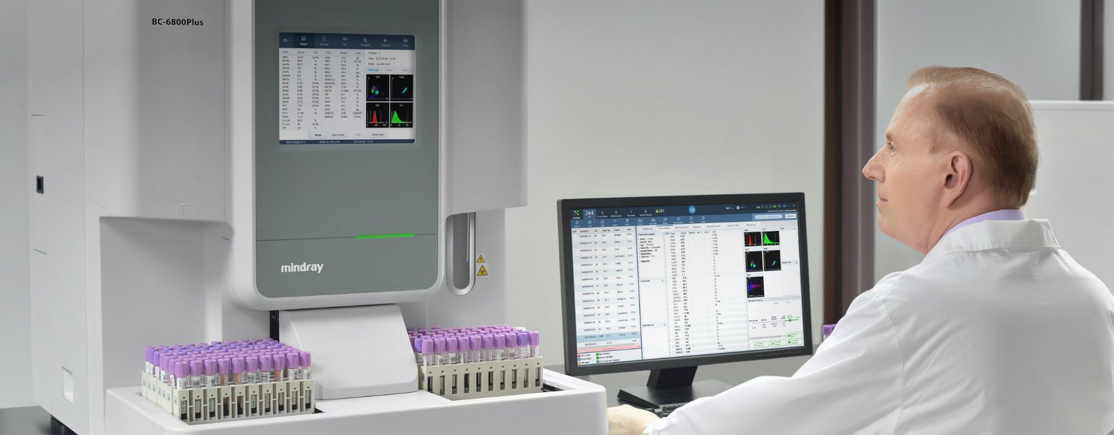 BC-6800Plus Auto Hematology Analyzer with SF Cube Technology for Accurate CBC and DIFF Results
