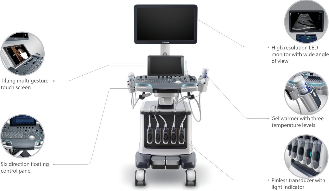Mindray Resona 7 Premium Ultrasound System with ZONE Sonography Technology and Advanced Imaging Features