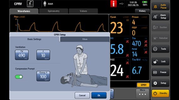 SV300 Pro Ventilator - Compact Intelligent Adaptive Respiratory Support Device for ICU and Patient Transport