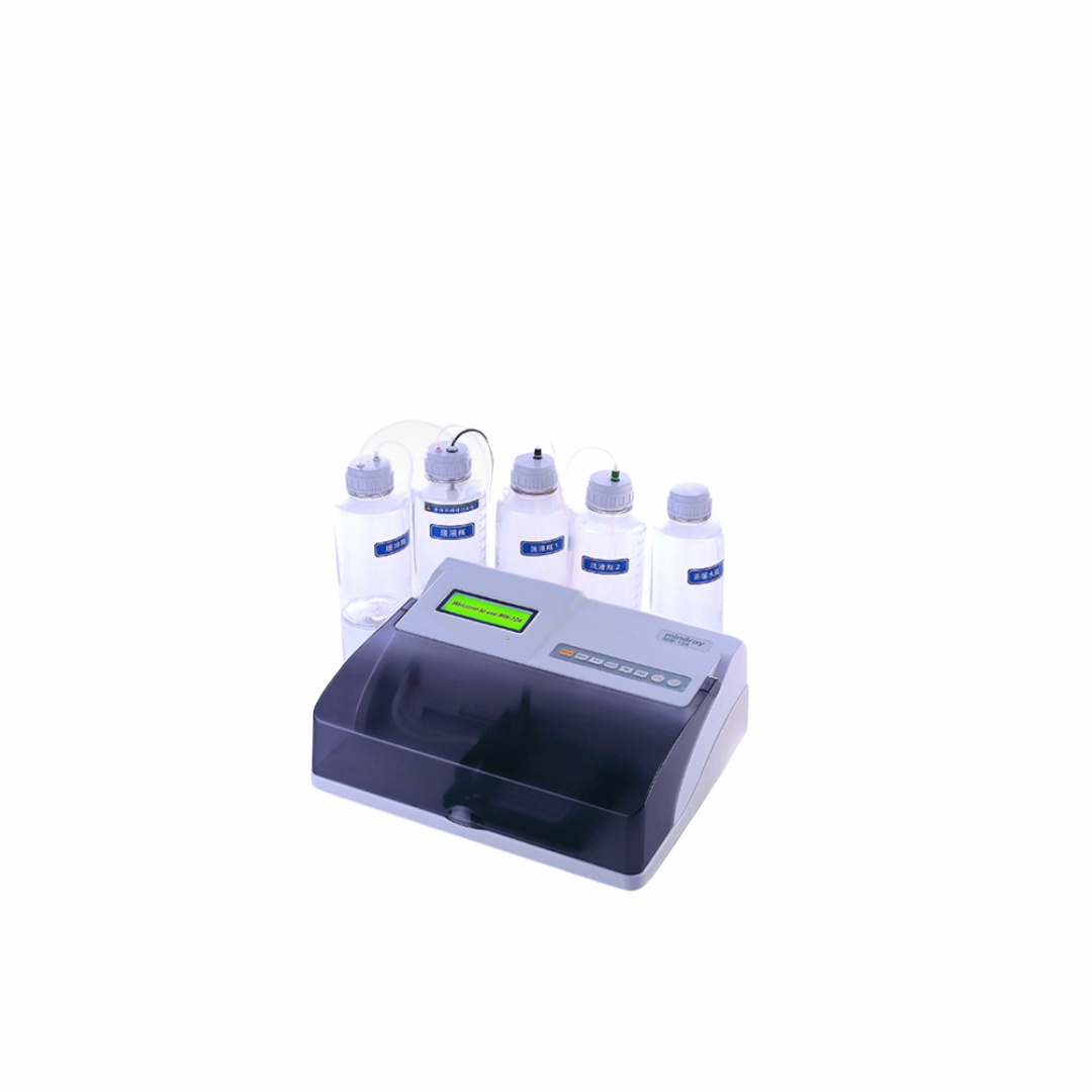 Microplate Washer MW-12A for Small Laboratories and Research Centers - Dual Rinsing Bottle, Compatible with Various Plate Types, Automatic Detection, Variable Shaking and Soaking Time