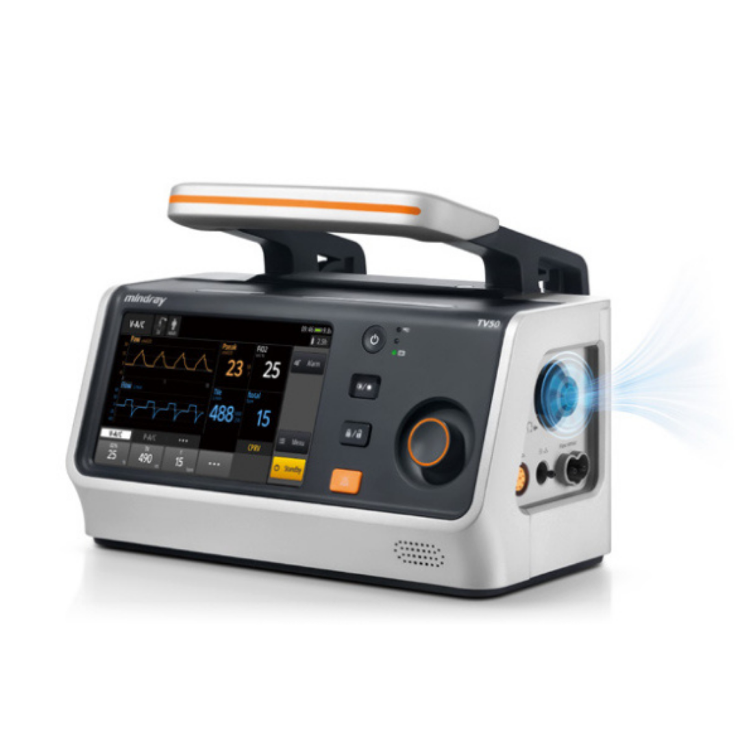 "TV50 Transport Ventilator - Portable Turbine-Driven Patient Ventilation Solution with Advanced Features"