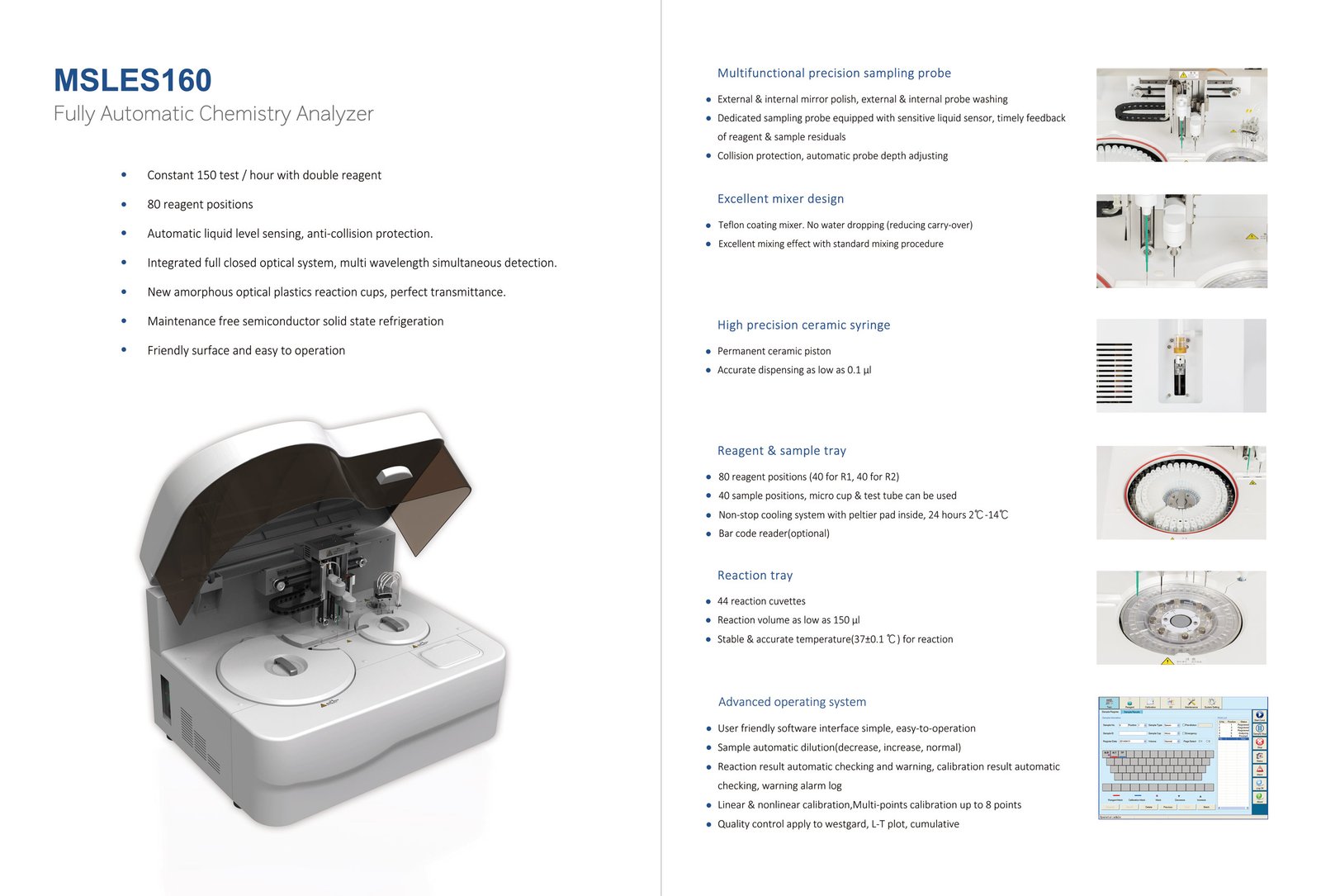 Open Type Blood Test Chemistry Analyzer Machine NEUES160