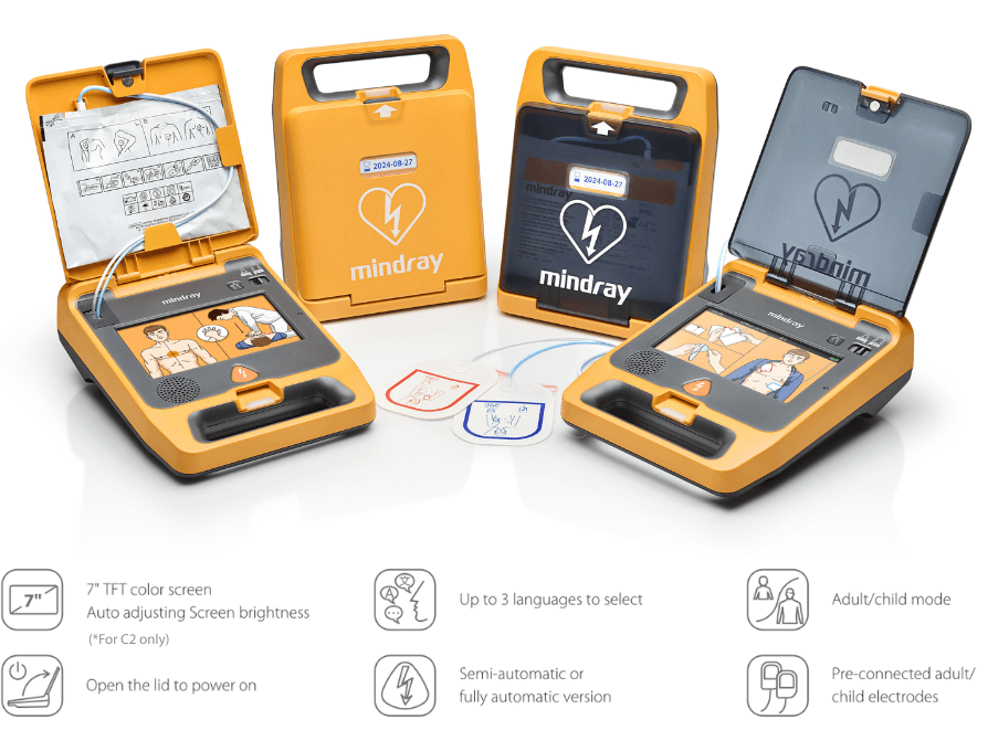 BeneHeart C Series Semi/Fully-Automatic AED - Advanced Defibrillation Device for Sudden Cardiac Arrest