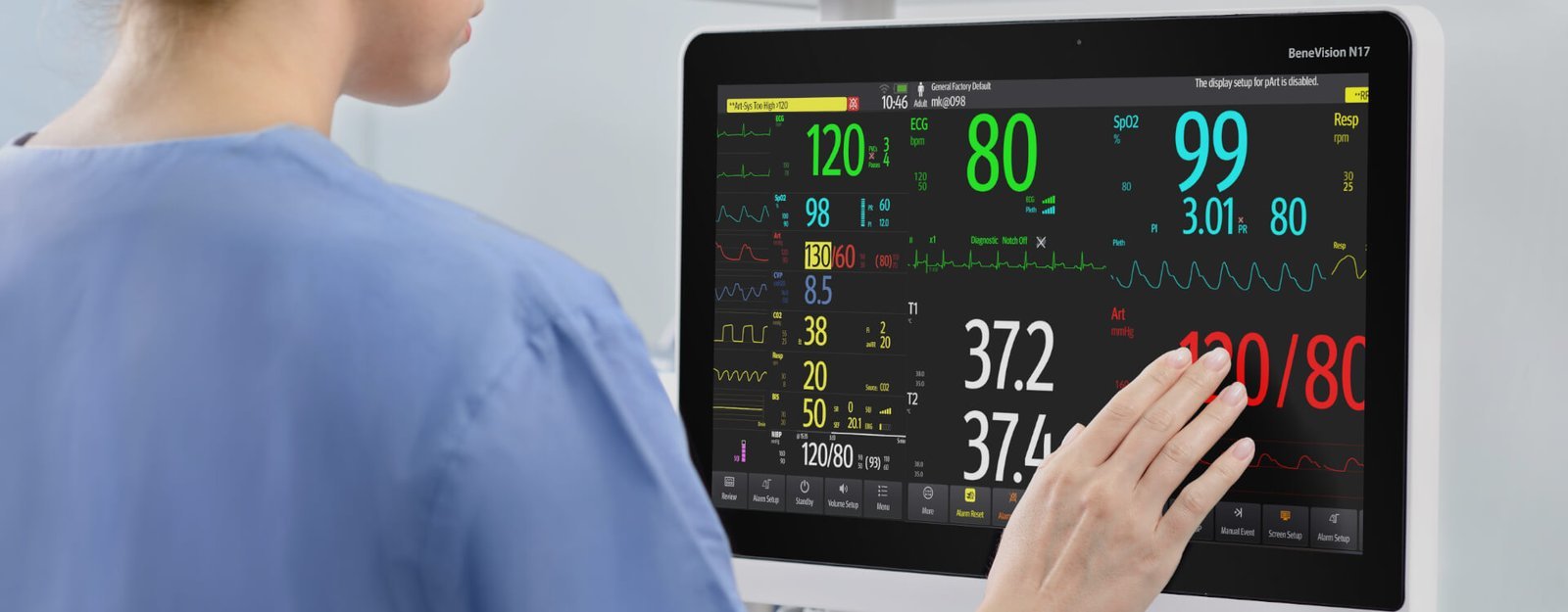BeneVision™ N17/N15/N12 Patient Monitor - Advanced HD Multicolor Display and Seamless Connectivity Solutions