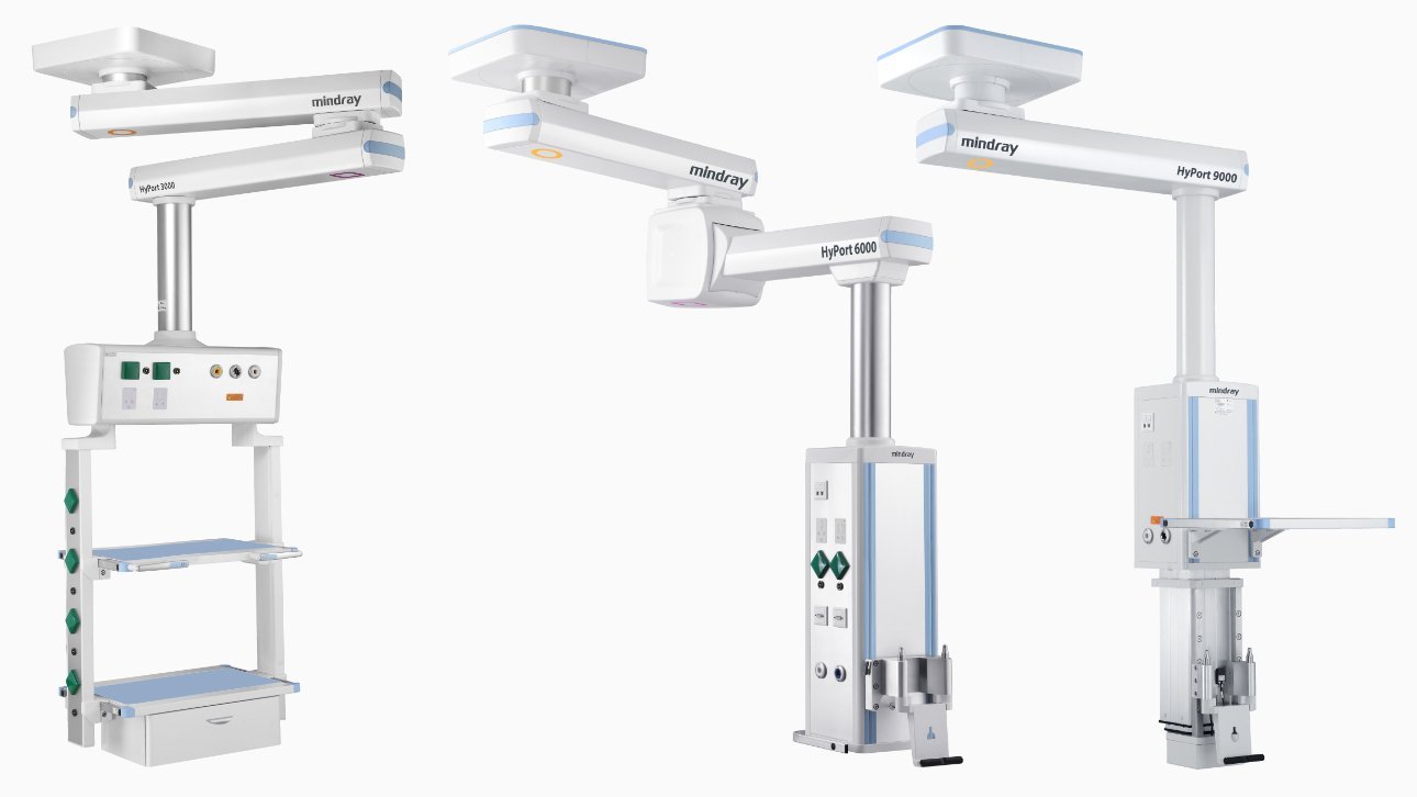 HyPort Medical Supply Unit - 3000/6000/9000 Series with Antimicrobial Coating and Ergonomic Controls