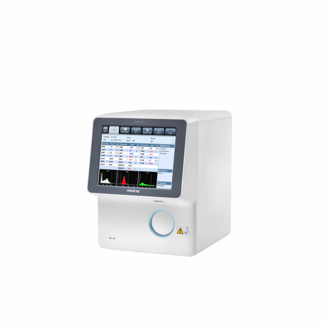 Mindray BC-20 Auto Hematology Analyzer - Compact 3-Part Lab Solution with High Throughput and Advanced Features