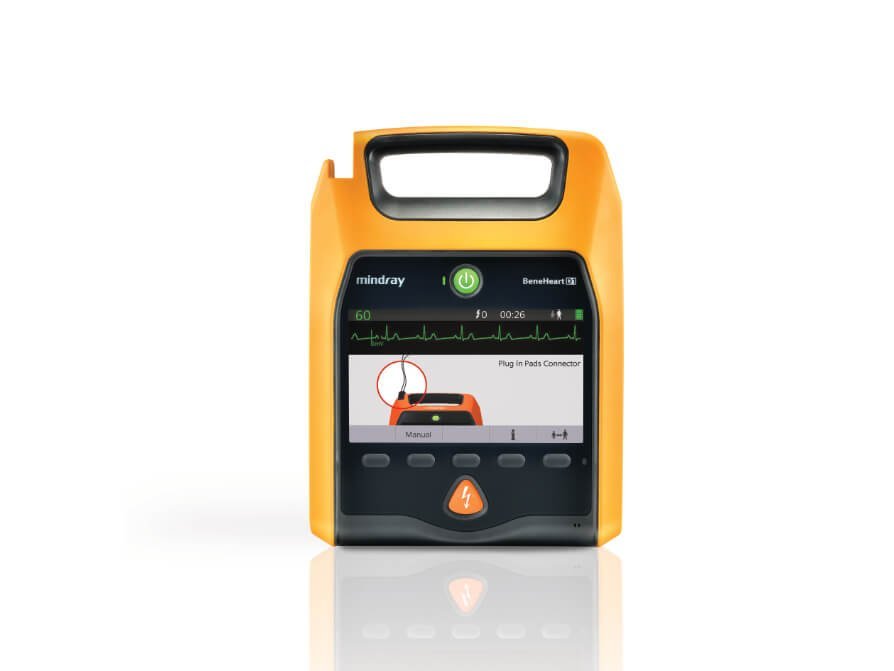 BeneHeart D1 (Pro) Automated External Defibrillator (AED) - Professional Lifesaving Device with ECG Monitoring and Biphasic Technology