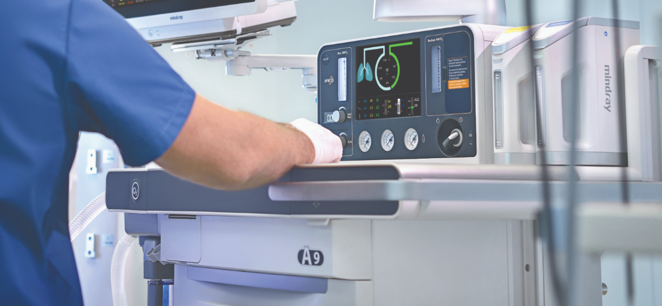 A9 Anesthesia Machine with Touchscreen, Electronic Flowmeter, and Automatic Controlled Anesthesia System