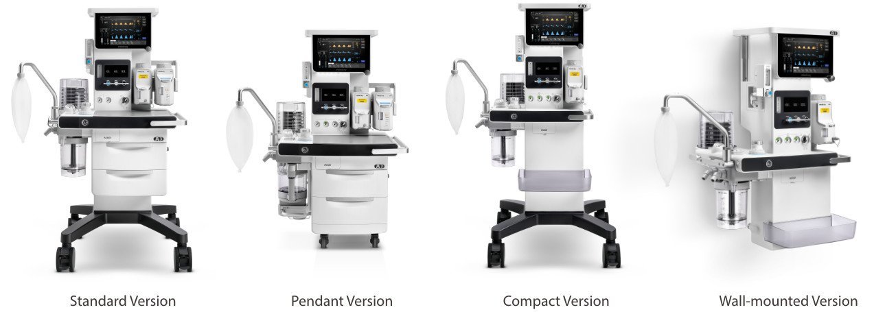 Advanced A3 Anesthesia System with Electronic Flow Measurement and Modular Design