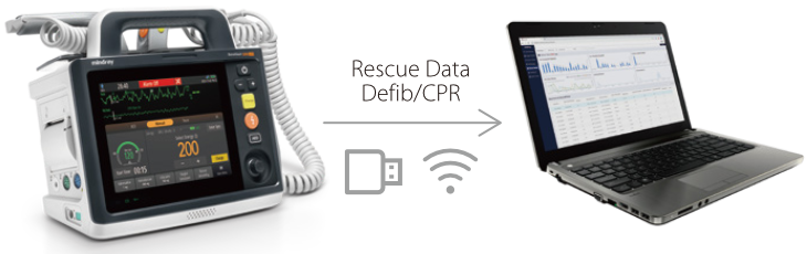 BeneHeart D30 Defibrillator and Monitor with Touchscreen Technology