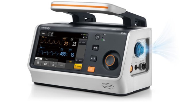 "TV50 Transport Ventilator - Portable Turbine-Driven Patient Ventilation Solution with Advanced Features"
