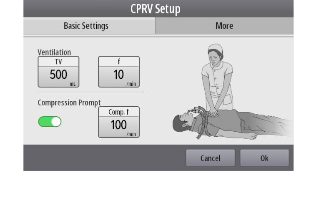 TV80 Portable Transport Ventilator with Advanced Patient Monitoring, Oxygen Management, and Telemedicine Capabilities