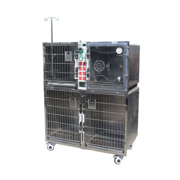 Veterinary Animal Hospital Oxygen Chamber Cage Machine NEUDWL07