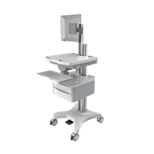 Telemedicine Cart Mobile Computer Cart/Foot Control Medical Computer Cart