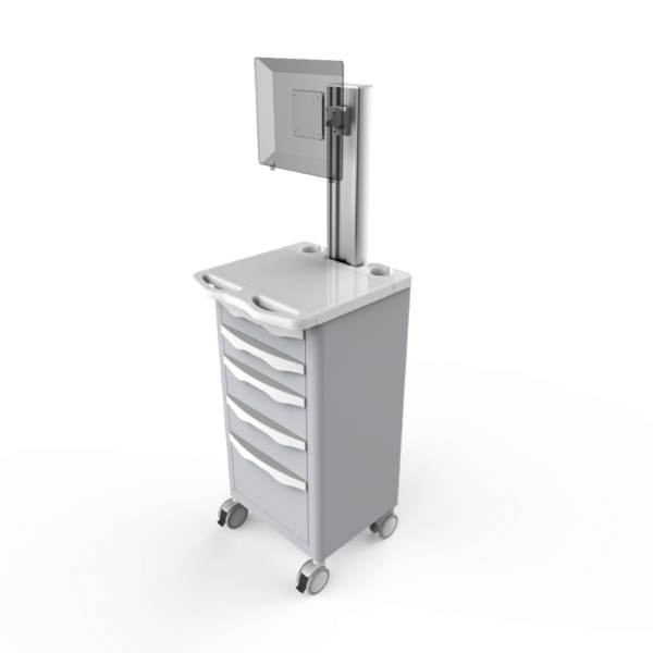 Hospital Trolley Specific Use and Commercial Furniture General Use ABS Medical Movable Crash Cart