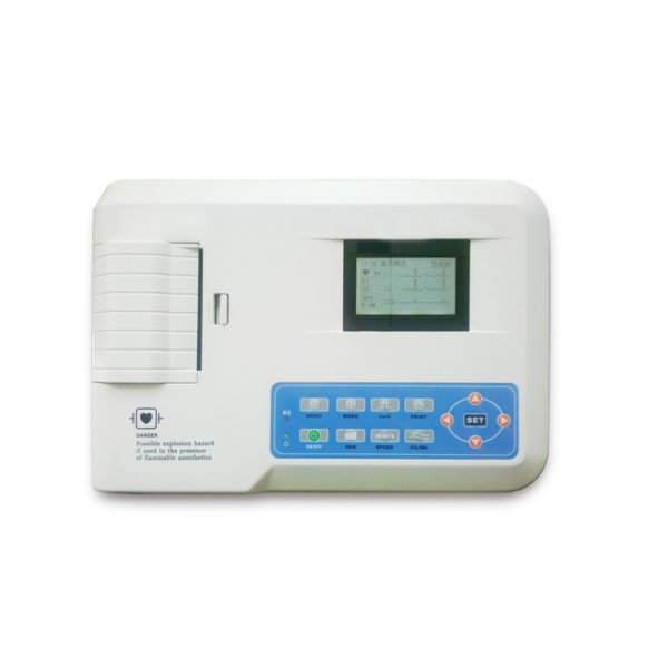 ECG300GA Portable 3 Channel Electrocardiograph ECG EKG Machine