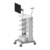 Commercial Furniture General Use and Hospital Trolley Specific Use emergency equipment cart